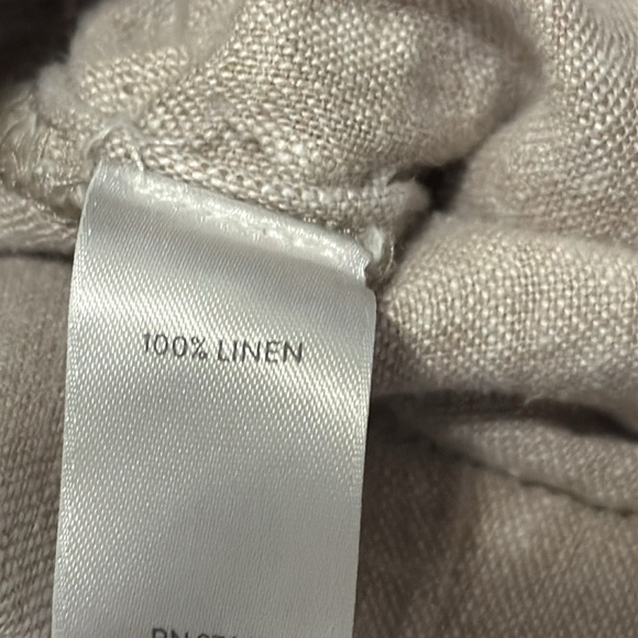 J. Jill linen capri pants 3X plus size  Beige tan 100% Linen Pants lightweight - Picture 13 of 13